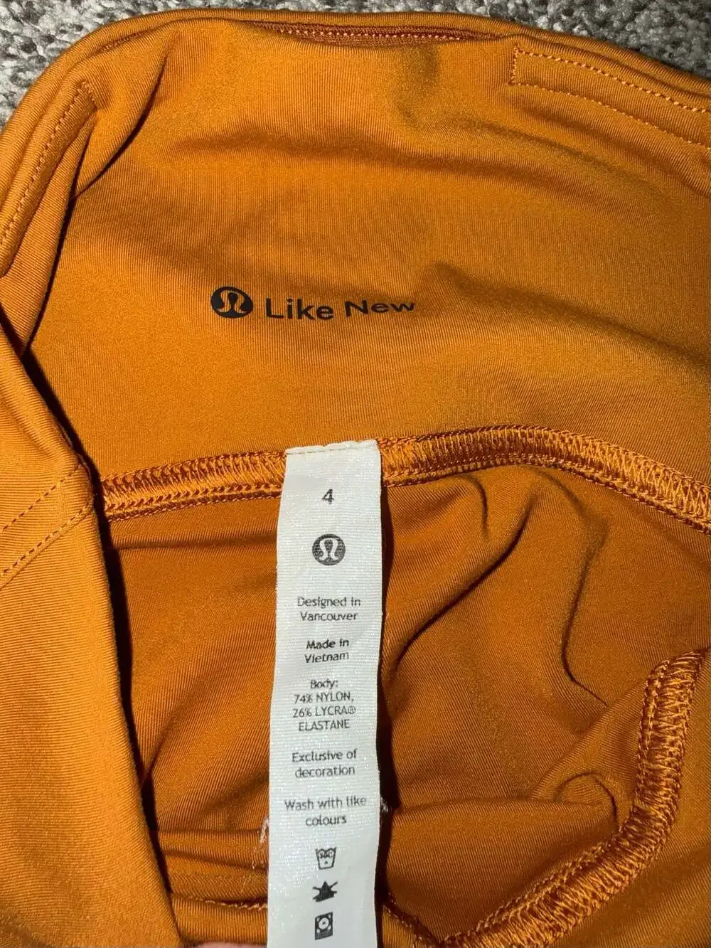 Lululemon Swift Speed High-Rise Tight 25" Burnt Orange Leggings - Picture 3 of 5